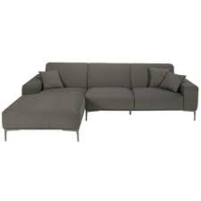 5 Sitzer Ecksofa Ecke Links Mit Anthrazitgrau Meliertem Maisons Du Monde Sofa Anthrazit Grau Ecksofa
