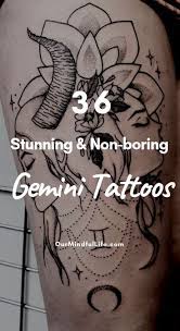 63 Stunning And Non Boring Gemini Tattoos Our Mindful Life Gemini Tattoo Gemini Tattoo Designs Gemini Zodiac Tattoos