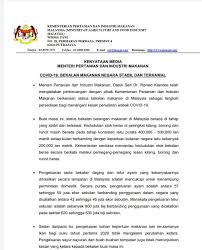 Zu, ju, kak ma, kak nira dan semua yang terlibat. Fama Malaysia Ø¹Ù„Ù‰ ØªÙˆÙŠØªØ± Berikut Merupakan Kenyataan Akhbar Menteri Pertanian Dan Industri Makanan Datuk Seri Dr Ronald Kiandee Berkaitan Bekalan Makanan Negara Kini Dalam Keadaan Stabil Dan Terkawal Https T Co Uwlmlcfgrh ØªÙˆÙŠØªØ±
