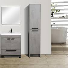 30 inch, 31 inch, 32 inch, 34 inch, 36 inch, 37 inch modern bath vanity with sink models in various style and color bathroom vanity cabinets. Eviva Lugano 30 Cement Gray Modern Bathroom Vanity W White Integrated Top Bathroom Vanities Modern Vanities Wholesale Vanities