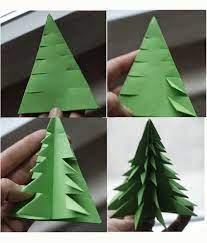 Origami Christmas Tree 3d Paper Origami Folding Diagram Origami Christmas Tree Christmas Crafts Christmas Origami