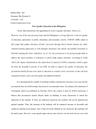 Canon information technologies philippines, inc. Poor Quality Education In The Philippines Textbook Teachers