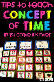 Teaching The Concept Of Time To Kids In First Grade And Kindergarten Is Way Easier With These Visual Ex First Grade Crafts Teaching Time First Grade Activities