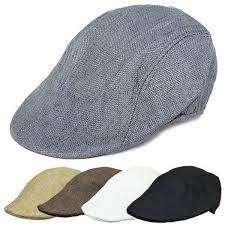 Mens Retro Baker Boy Peaked Newsboy Country Outdoors Golf Hat Beret Flat Cap Golf Fashion Men Womens Golf Fashion Casual Cap