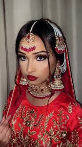 Stunning Red Bridal Makeup Transformation by Mithia