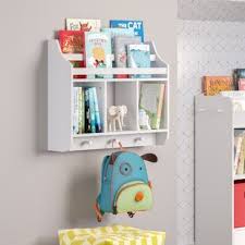 Black complements many styles of furniture and decor. Wall Mounted Baby Kids Bookcases Free Shipping Over 35 Wayfair