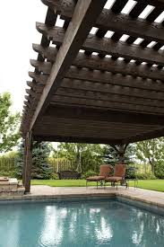 Hot Tub Poolside Cedar Pergola Power Post Swing Outdoor Pergola Pergola Patio Pergola