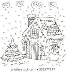 This template is suitable for both young girls as well as teenagers. Line Art Illustration Of A Gingerbread House Coloring Page Coloring Pages Coloring Books House Colouring Pages