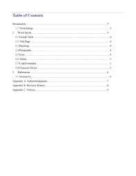 In the digital toc, hyperlinks indicate the specific sections. 20 Table Of Contents Templates And Examples á… Templatelab