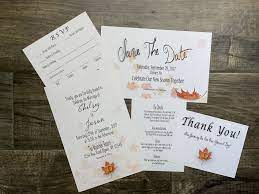 Unique Fall Wedding Themed Invitations Wedding Invitation Kits Fall Wedding Invitations Fall Themed Wedding Invitations