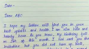 Saying only i miss you. is a poor expression. Write A Letter To Your Friend Describing Your Birthday Party Informal Letter Youtube