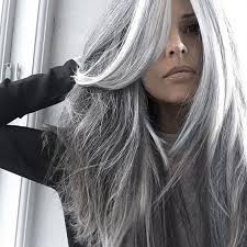 Gone are the days gray hair was linked with aging women. 9 Cool Girl Haircuts That You Re Going To Want Right Now Long Gray Hair Hair Styles Long Hair Styles