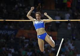 Olympic champion katerina stefanidi won the women's edition of the 'garden pole vault challenge'. Greek Pole Vaulters Stefanidi And Kyriakopoulou At The Top Of Europe