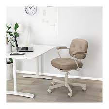 alefjall burostuhl grun beige ikea ofis sandalyesi koltuklar sandalye