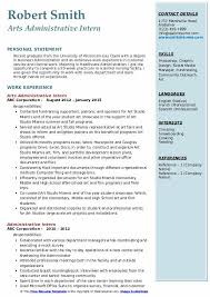 An administration cover letter should be personalized. Administrative Intern Resume Samples Qwikresume