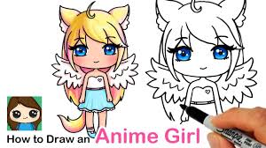 How to draw gacha life step by step? How To Draw An Anime Cute Girl Easy Gacha Life Inspired Cute Kawaii Drawings Cute Eyes Drawing Cute Drawings