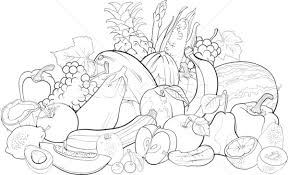 Aceste planse de colorat cu legume il ajuta pe copil sa invete denumirea lor, sa asocieze culoarea cu tipul de leguma si sa recunoasca astfel alimentele. Fructe Legume Carte De Colorat Negru Alb Desen Animat Ilustrare Ilustratie Vectoriala C Izakowski 3018708 Stockfresh