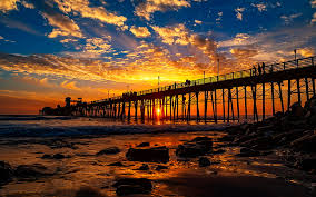 Free download new latest sunset point, hd desktop wallpapers, wide most popular best beautiful images in high resolutions, wonderful background photos and sunset at beach. Hd Wallpaper Red Sunset At The Oceanside Pier San Diego California United States Of America Desktop Wallpaper Hd For Mobile Phones And Laptops 3840 2400 Wallpaper Flare