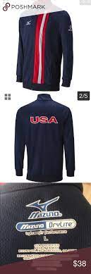 Mizuno Usa Volleyball Performance Jacket L Jackets Usa Volleyball Mizuno