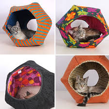 Plush lined sleeping area with a cozy removable cushion. Pin On Luxury Cat Beds