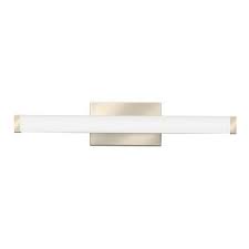 Lithonia Lighting Fmvcsl 24in Mvolt 30k 90cri Bn M6 1 Light Contemporary Square Vanity Fixture 120 277 Volt Ac Brushed Nickel Bath Vanity Light Indoor Fixtures Lighting