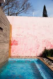 Colorful And Playful Urban Bohemian Style Home Outdoor Pool Swimming Pools