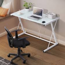 Cornor Pc Computer Desk Laptop Glass Table Workstation Home Office Furniture In 2020 White Computer Desk Home Studio Desk Desk