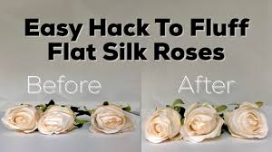 You only need a few supplies make your bouquet the night before or the morning of the wedding. Diy Hack Fluffing Flat Silk Roses Youtube