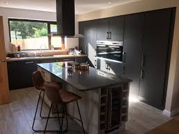 oak and graphite hand built kitchen