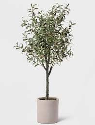 The Best Affordable Fake Plants For Those Of Us Who Just Can T With Watering Faux Olive Tree Potted Olive Tree Olive Tree