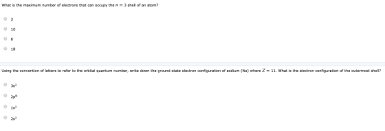 What is the electron configuration of an excited state? What Is The Maximum Number Of Electrons That Can Occupy The N 3 Shell Of Homeworklib