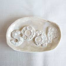 Handmade White Porcelain Soap Dish Creamy Marble Ceramic Glaze And Bubble Letters By Vanillakiln Ceramics Porte Savon Poterie Poterie Ceramique