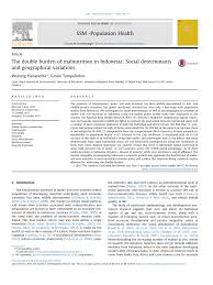 Pdf The Double Burden Of Malnutrition In Indonesia Social Determinants And Geographical Variations