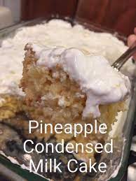 Yoghurt Cake With Companion Hq Recipes Recipe Pineapple Dessert Recipes Milk Recipes Condensed Milk Cake