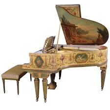Painted Baby Grand Piano From Paris With Player 1911 1912 From A Unique Collection Of Antique And Modern Musical Instruments A Piano Art Piano Piano Decor