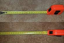 If you're buying a new oven, measure the narrowest door along the path to your kitchen to make sure the oven will fit through it. Tape Measure Wikipedia