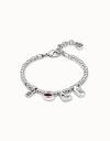 Sterling silver-plated bracelet with crystals | UNOde50