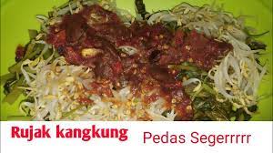 Resep Cara Membuat Rujak Kangkung Asem Pedas Yang Enak Youtube