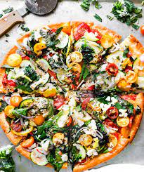 This Veggie Lovers Flatbread Pizza Recipe Will Forever Change Your Pizza Night Rout Flatbread Pizza Recipes Vegetarian Pizza Recipe Gluten Free Flatbread Pizza