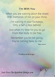 The rainbow bridge there is a bridge connecting heaven & earth. Pin By Katharina S On Furbaby Heaven Dog Poems Pet Loss Quotes Pet Poems