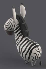 Cartoon Zebra 3d Model Image 02 Cinema 4d R14 3d Model Cartoon