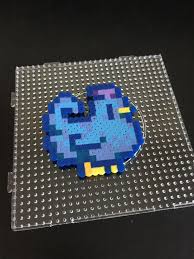 You've inherited your grandfather's old farm plot in stardew valley. Perler Hama Stardew Valley Blue Chicken Perler Bead Art Perler Bead Templates Pony Bead Projects