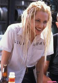 Blonde angelina jolie in a flowing white dress while playing a superhero? Angelina Jolie Platinum Blonde Faux Dreads In Gone In 60 Seconds Strayhair
