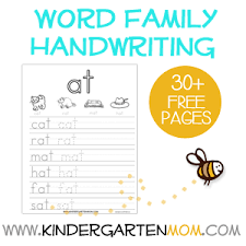 word family printables kindergarten mom