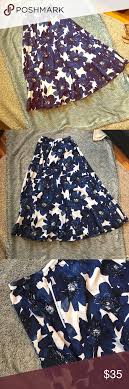 Dress Barn Roz And Ali Flower Maxi Skirt Flower Maxi Skirt Blue And White Skirts Dress Barn Dresses