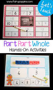 These Part Part Whole Activities Help Kids To Learn That Numbers Can Be Represented In Different Ways Kids Part Part Whole Fun Math Activities Math Activities