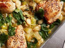 Tray Baked Chicken With Butter Beans Leeks And Spinach Recipe Gordon Ramsay Recipe Chicken Recipes Gordon Ramsay Healthy Dinner Recipes