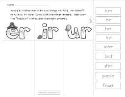 Ideas By Christy Bossy R Pairs Er Ir Ur Phonics Worksheets Phonics Teaching Phonics