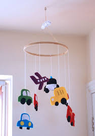 Car Cot Mobile Felt Baby Mobile Transport Nursery Decor Felt Cars Plane Baby Boy Hanging Decor Handmade Felt Mobile Shower Gift Uk