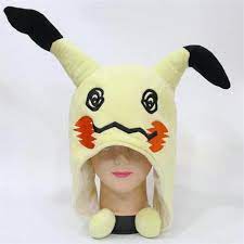 Japanese Anime Adlut Kids Pokemon Mimikyu Plush Hat Cosplay Cartoon Warm Cap Ebay Pokemon Clothes Pikachu Hat Pokemon Mimikyu